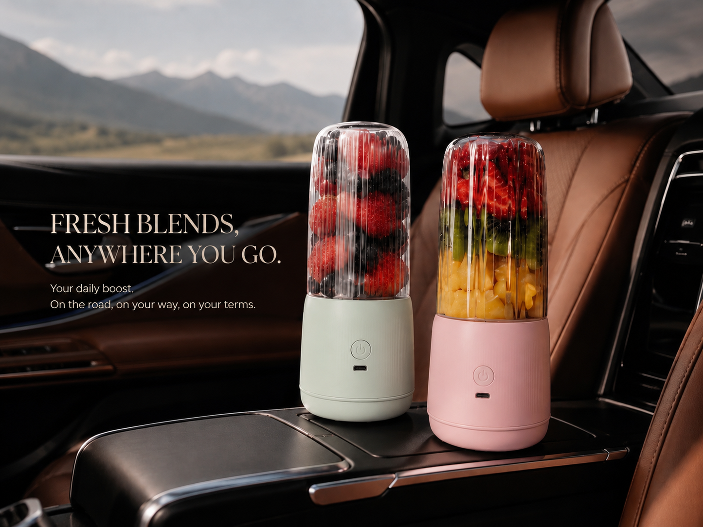 Tragbarer Mini Smoothie Mixer – Kabellos & Wiederaufladbar